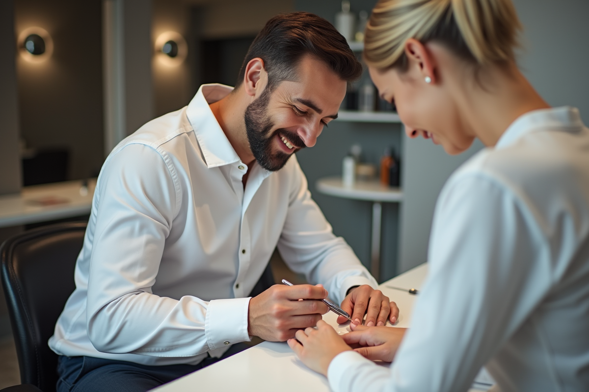 Technicien en aide lors du retrait d